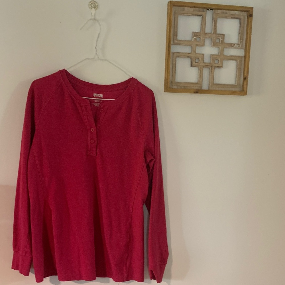 Duluth Trading Co Women's Pink Long Sleeve Top
